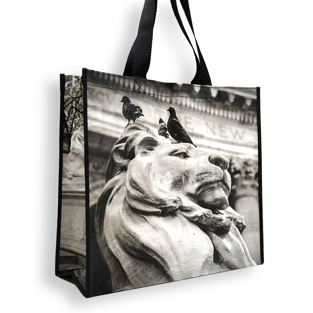 Recycled NYPL Lions Tote