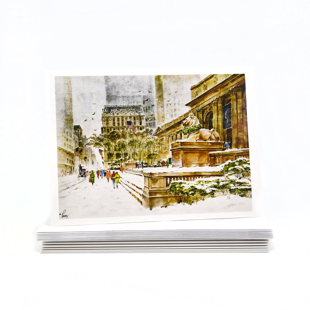 NYPL During the Holiday Card Set