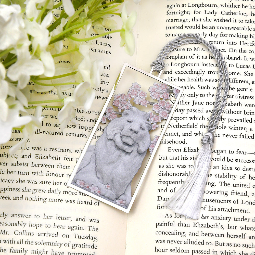 NYPL Lion in Spring Bookmark