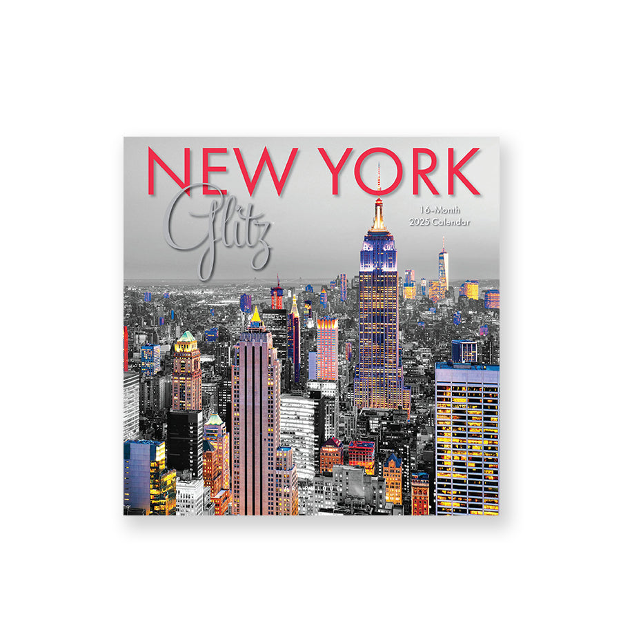 New York Glitz 2025 Mini Wall Calendar