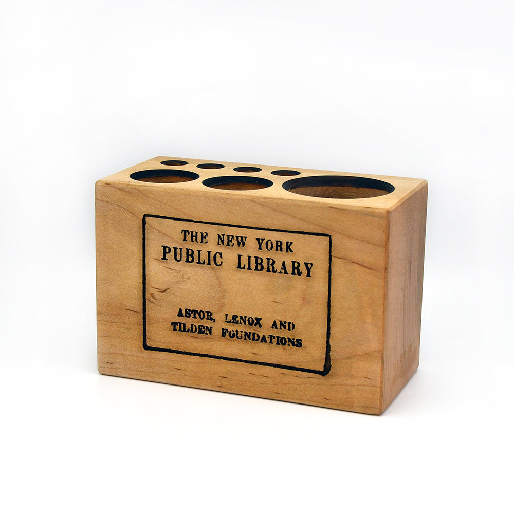 Medium NYPL Library Stamp Desk Caddy