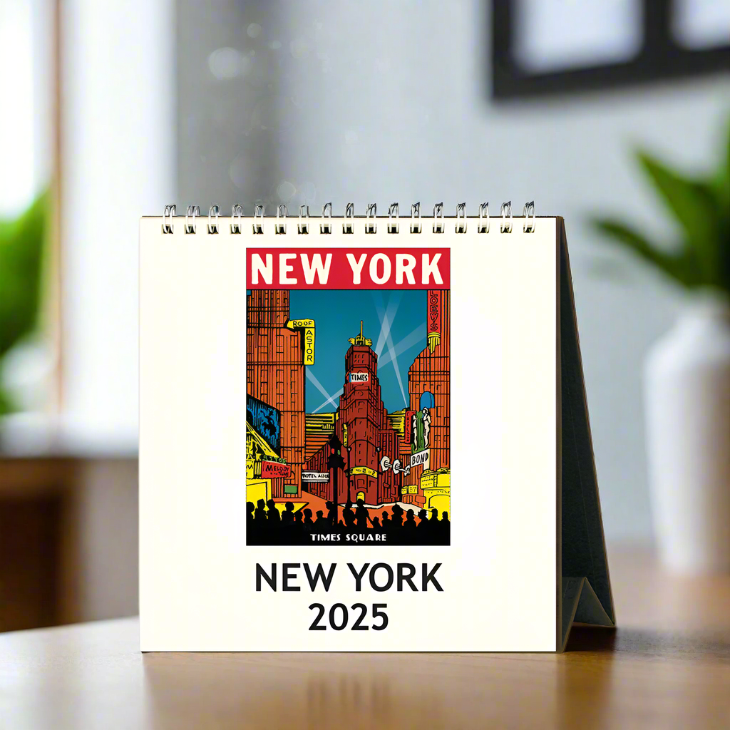 New York City 2025 Desk Calendar