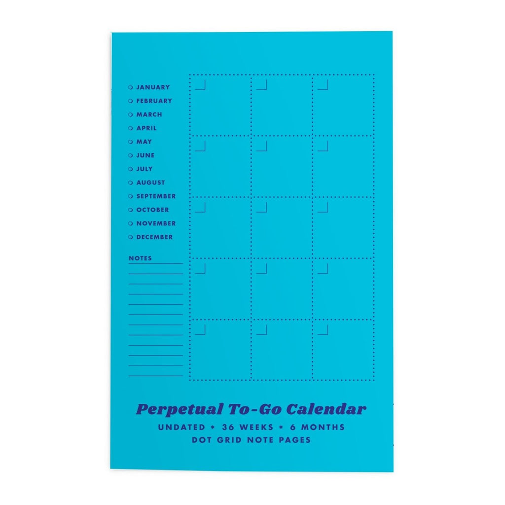 Undated Perpetual To-Go Calendar