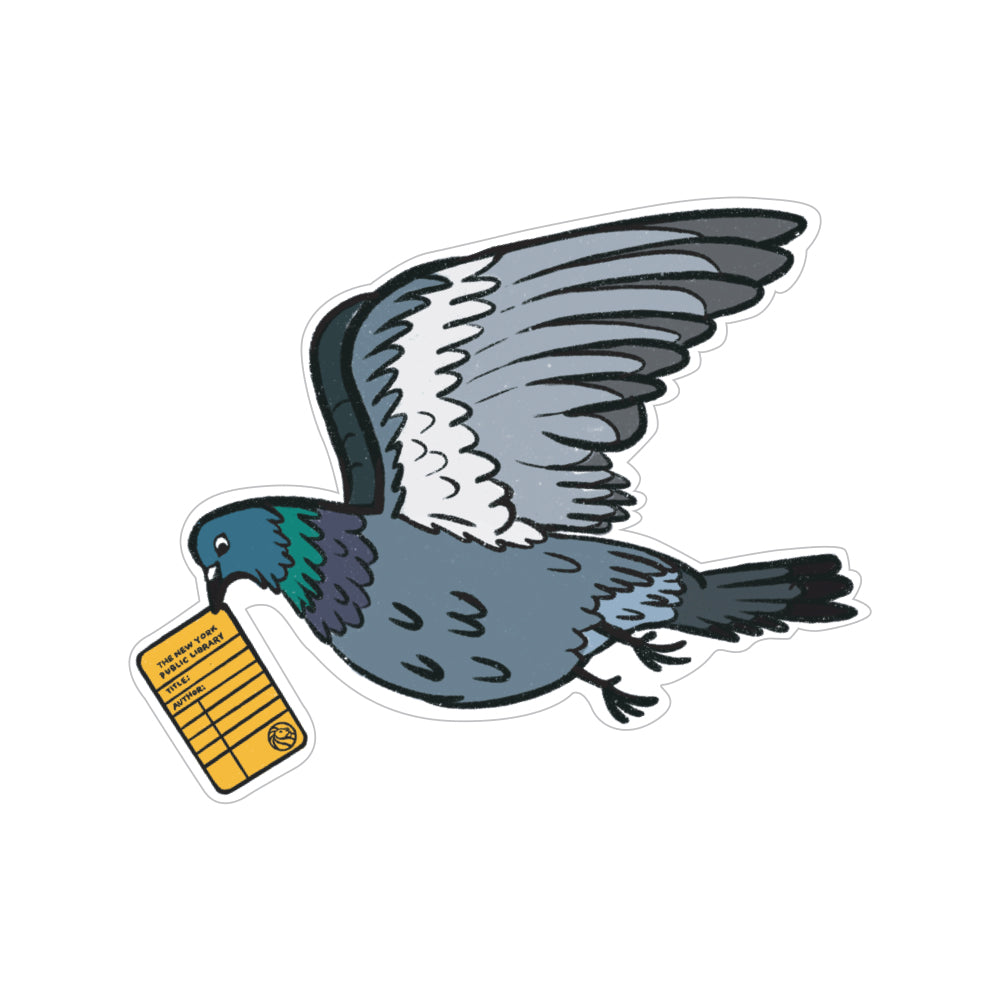 NYPL Pigeon Sticker