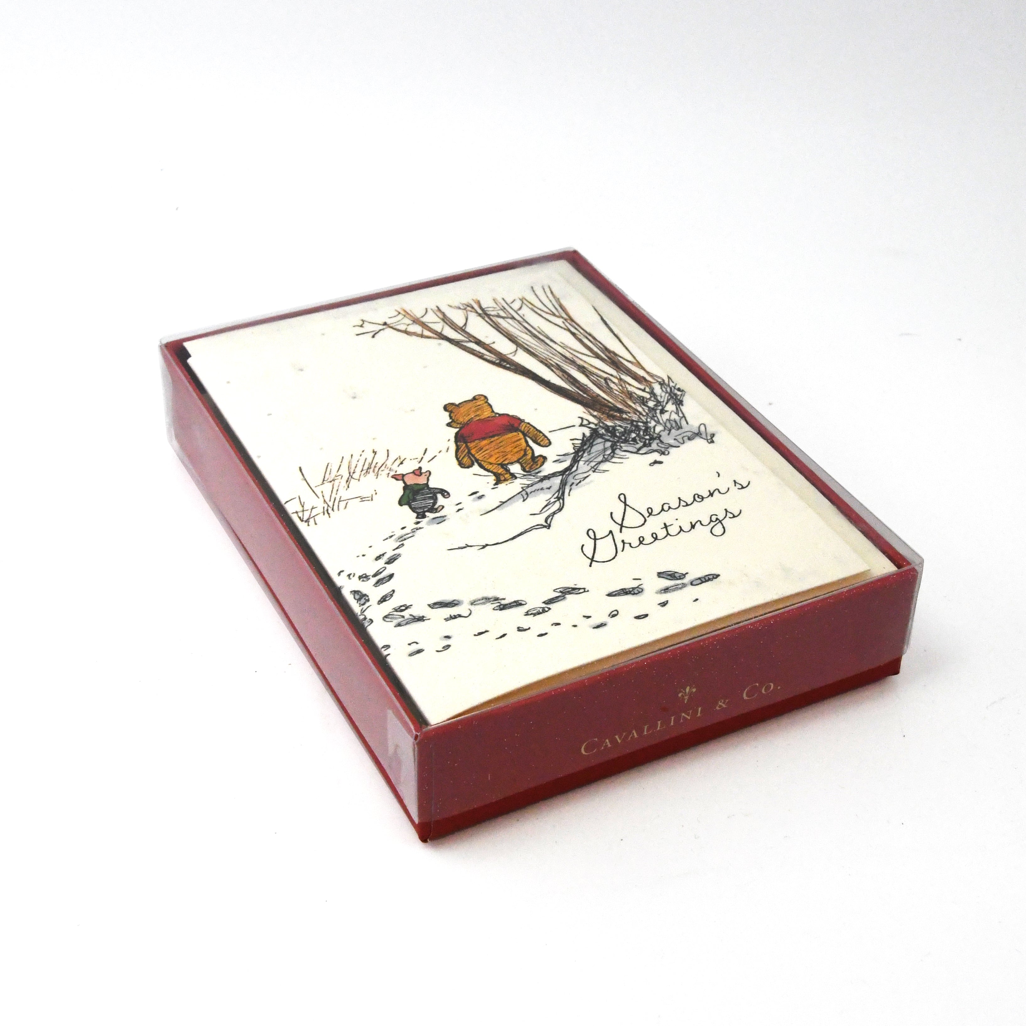NYPL Winnie-the-Pooh & Piglet Glittered Holiday Cards | The New