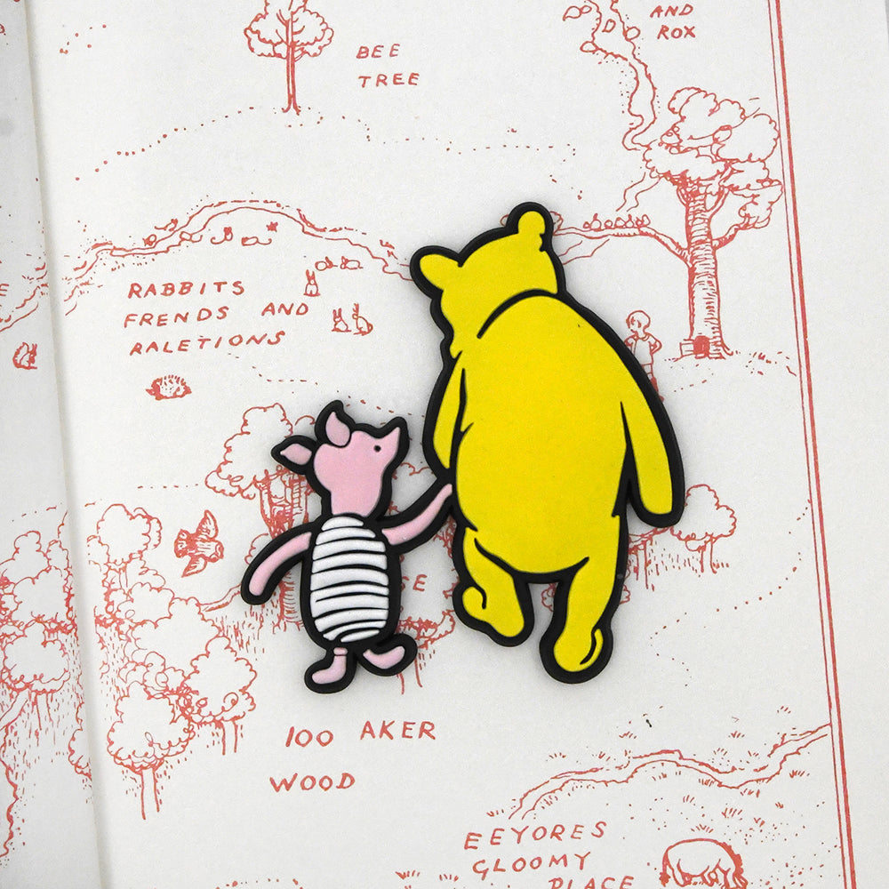 NYPL Soft Rubber Winnie-the-Pooh & Piglet Magnet