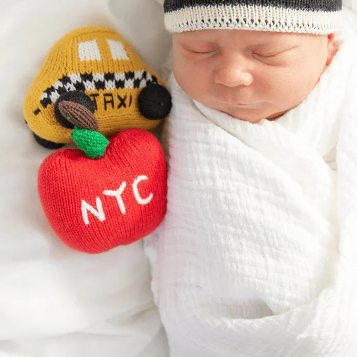 NYC Apple Rattle Toy