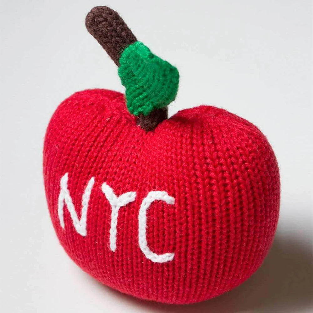 NYC Apple Rattle Toy