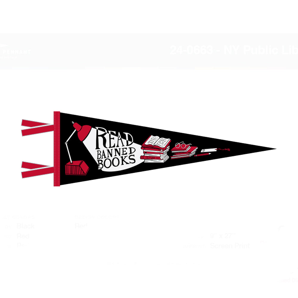 NYPL Read Banned Books Pennant