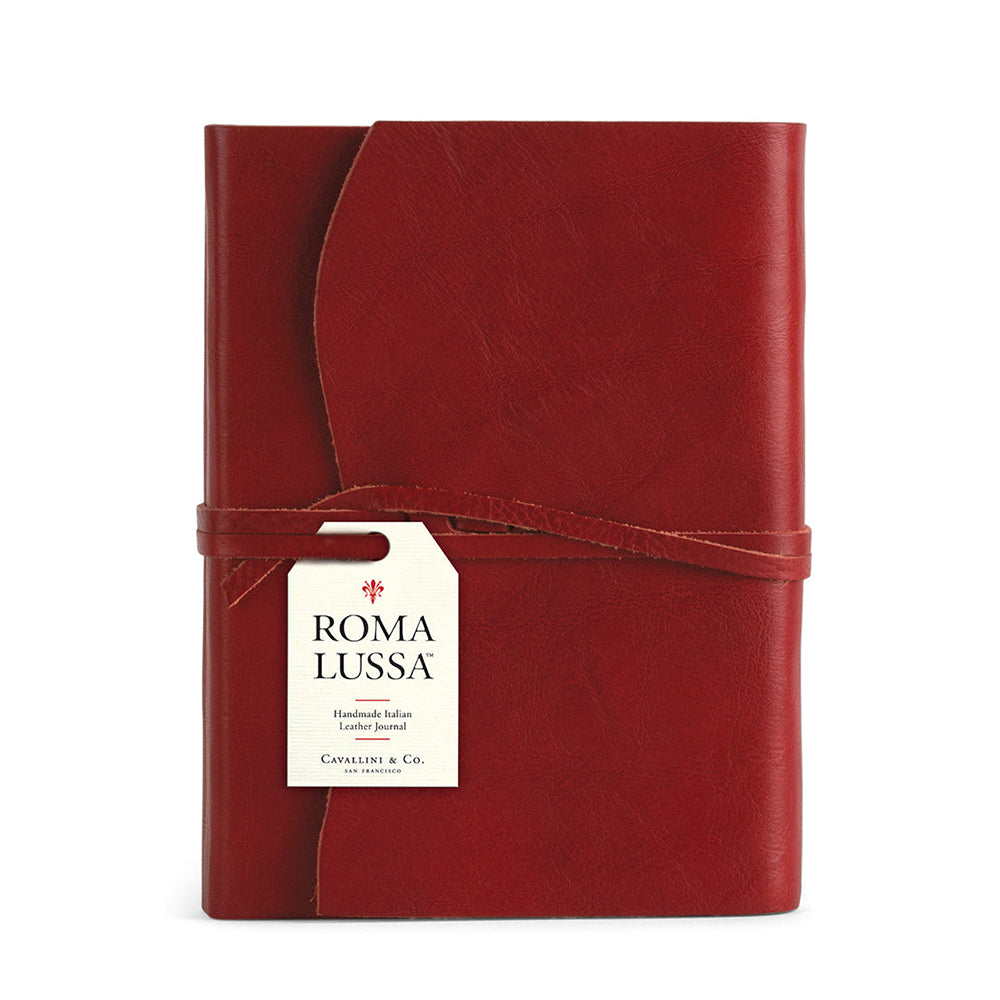 Marbled Edged Italian Leather Journals