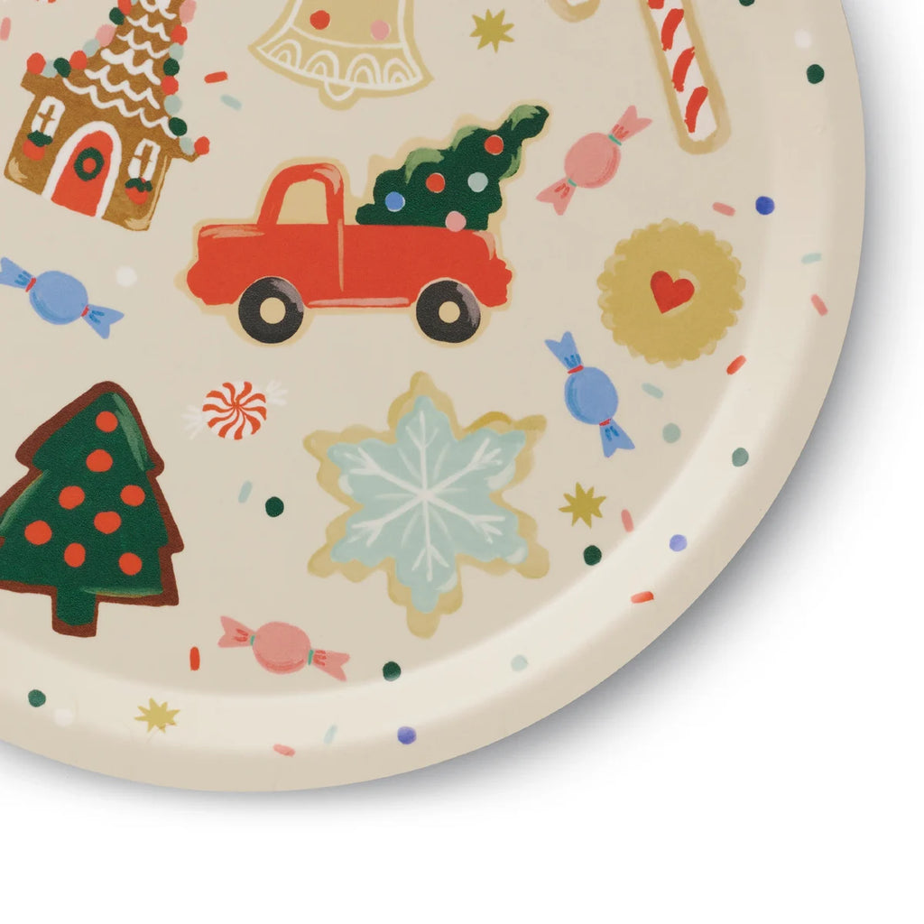 Christmas Cookies Round Serving Tray