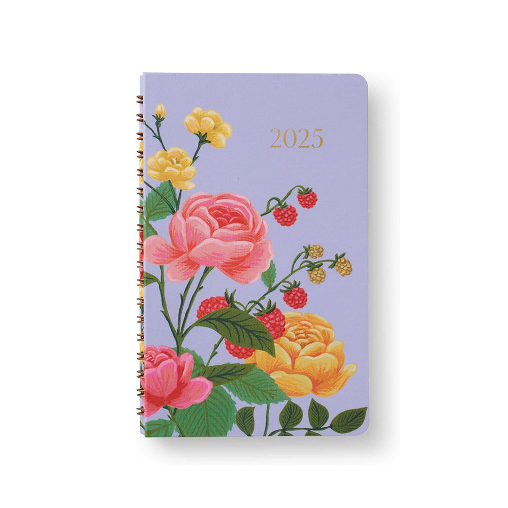 2025 Roses 12-Month Spiral Pocket Planner