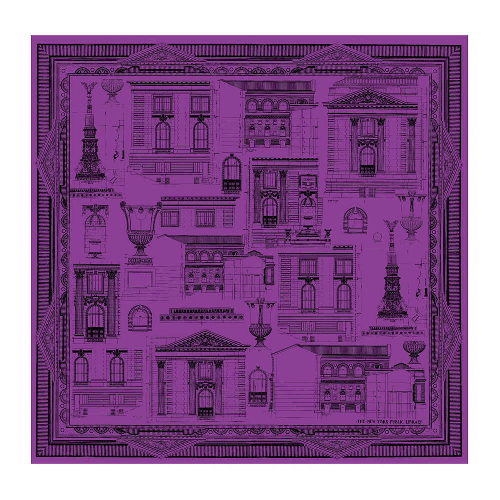 COMING SOON! NYPL Double-Sided Architecture Scarf