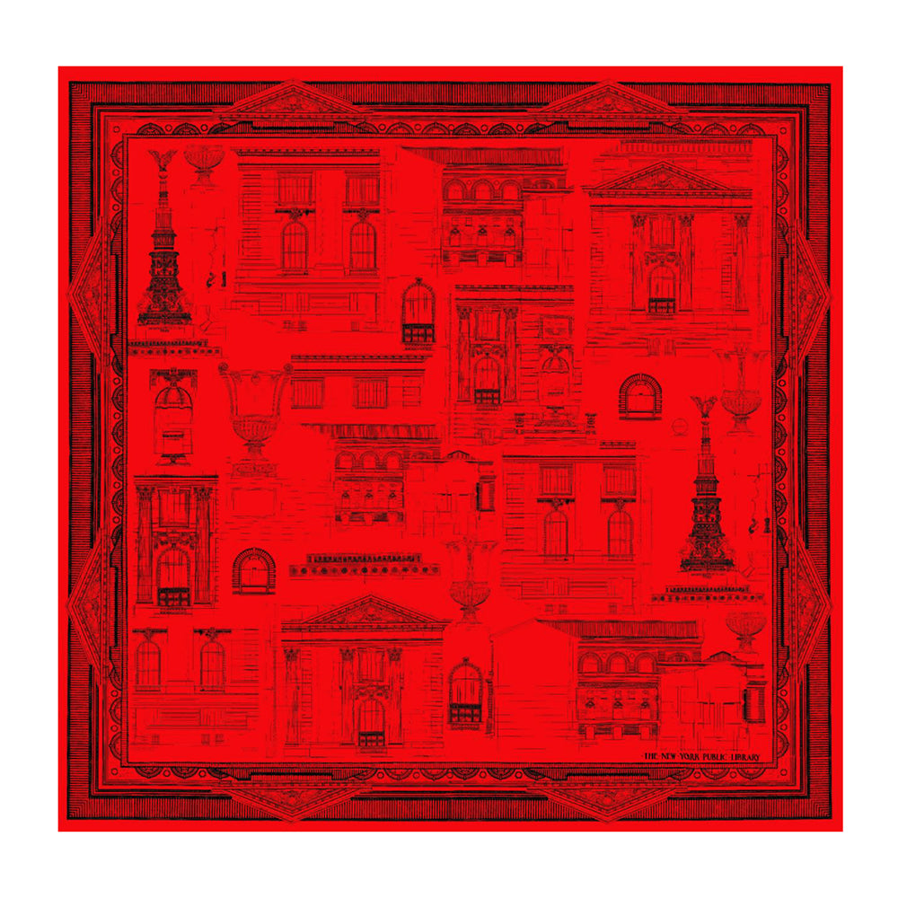 NYPL Double-Sided Architecture Scarf
