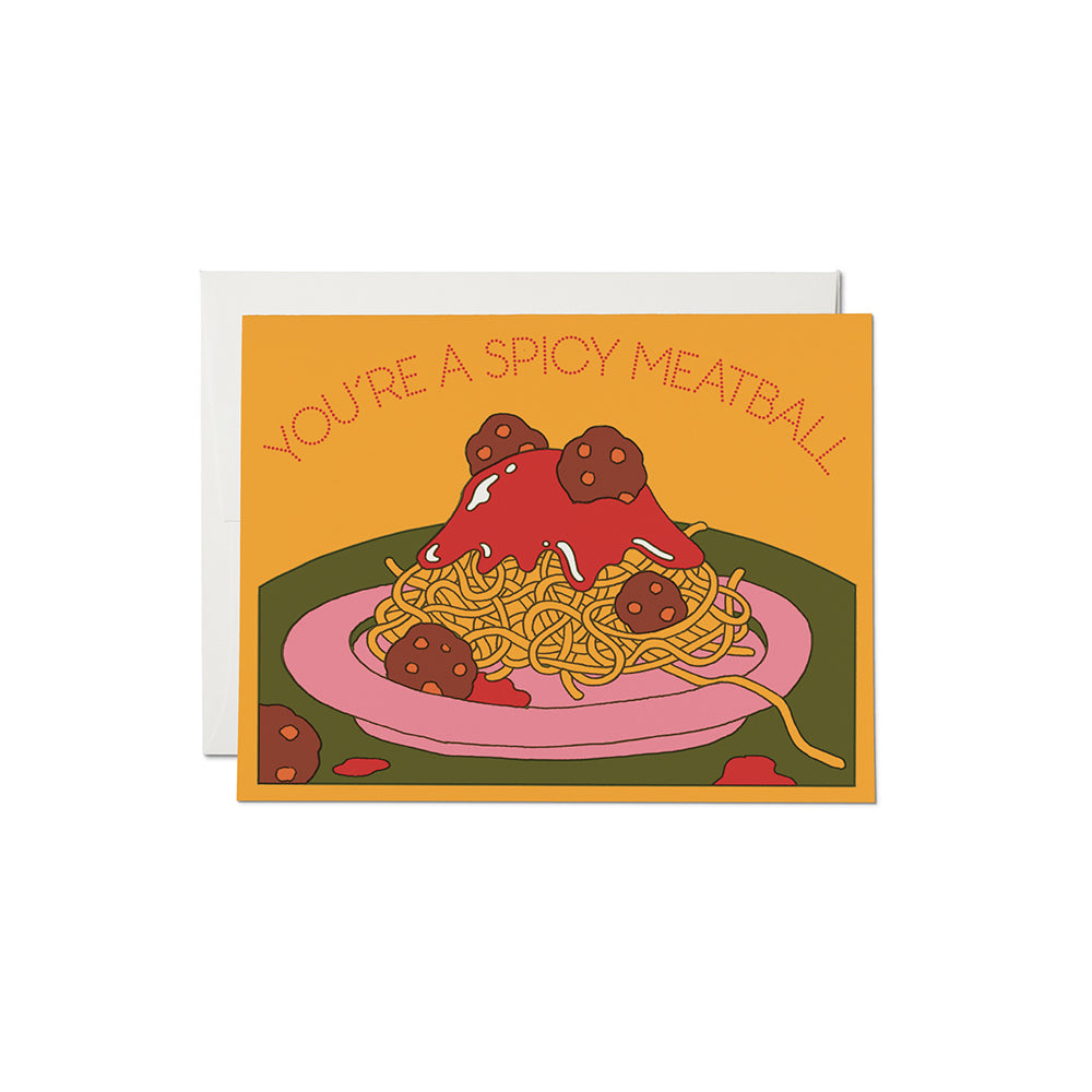 Spicy Meatball Notecard