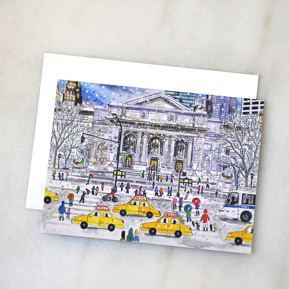NYPL Michael Storrings's Embellished Holiday Card Set