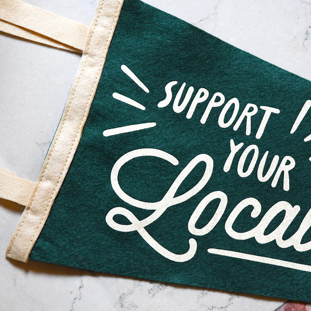 NYPL Support Your Local Library Pennant | The New York Public Library Shop