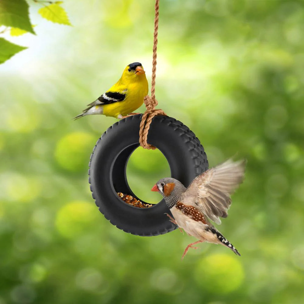 Swing Time Ceramic Bird Feeder