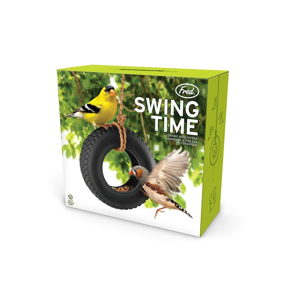 Swing Time Ceramic Bird Feeder