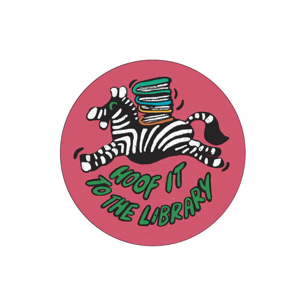 NYPL 'Hoof It to the Library' Sticker