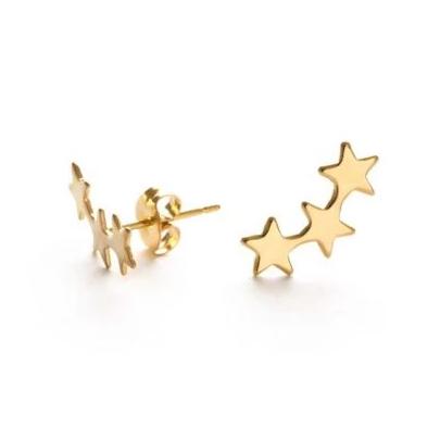 Gold Star Cluster Earrings - The New York Public Library Shop