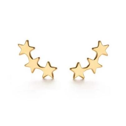 Gold Star Cluster Earrings - The New York Public Library Shop
