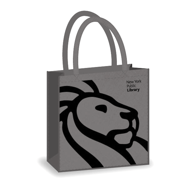 New York Public Library tote bag with book design
