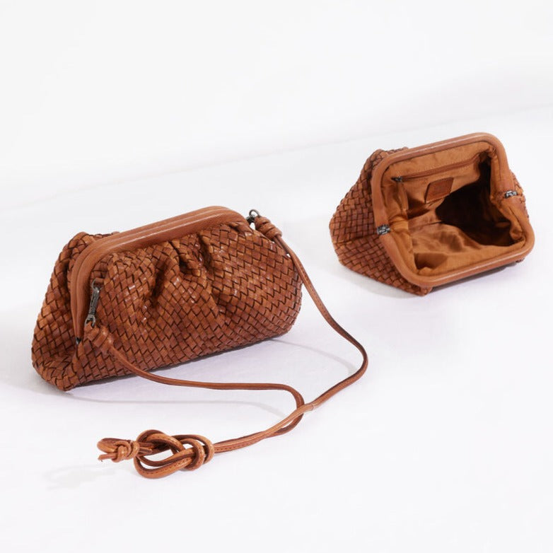 Woven Leather Clutch: Noble