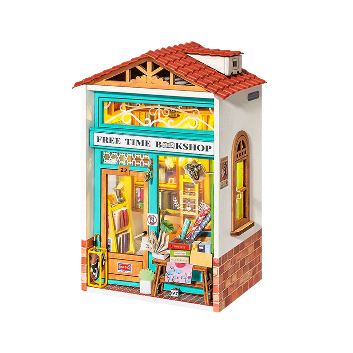 Free Time Bookshop DIY Miniature Store Kit