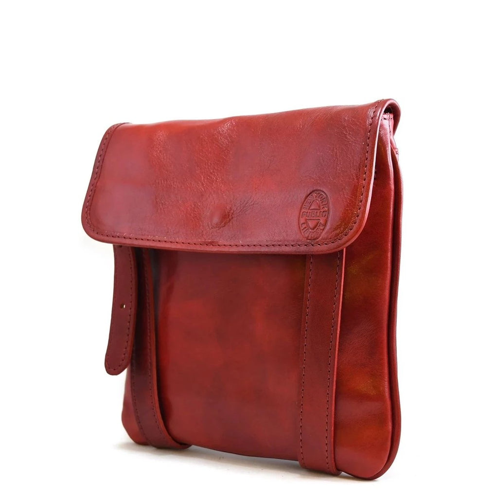 Leather NYPL Bookbinding Stamp Cross-Body Bag - The New York Public Library Shop