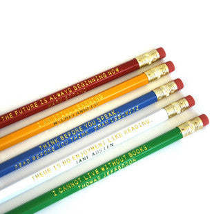 NYPL Quote Pencil Set - The New York Public Library Shop