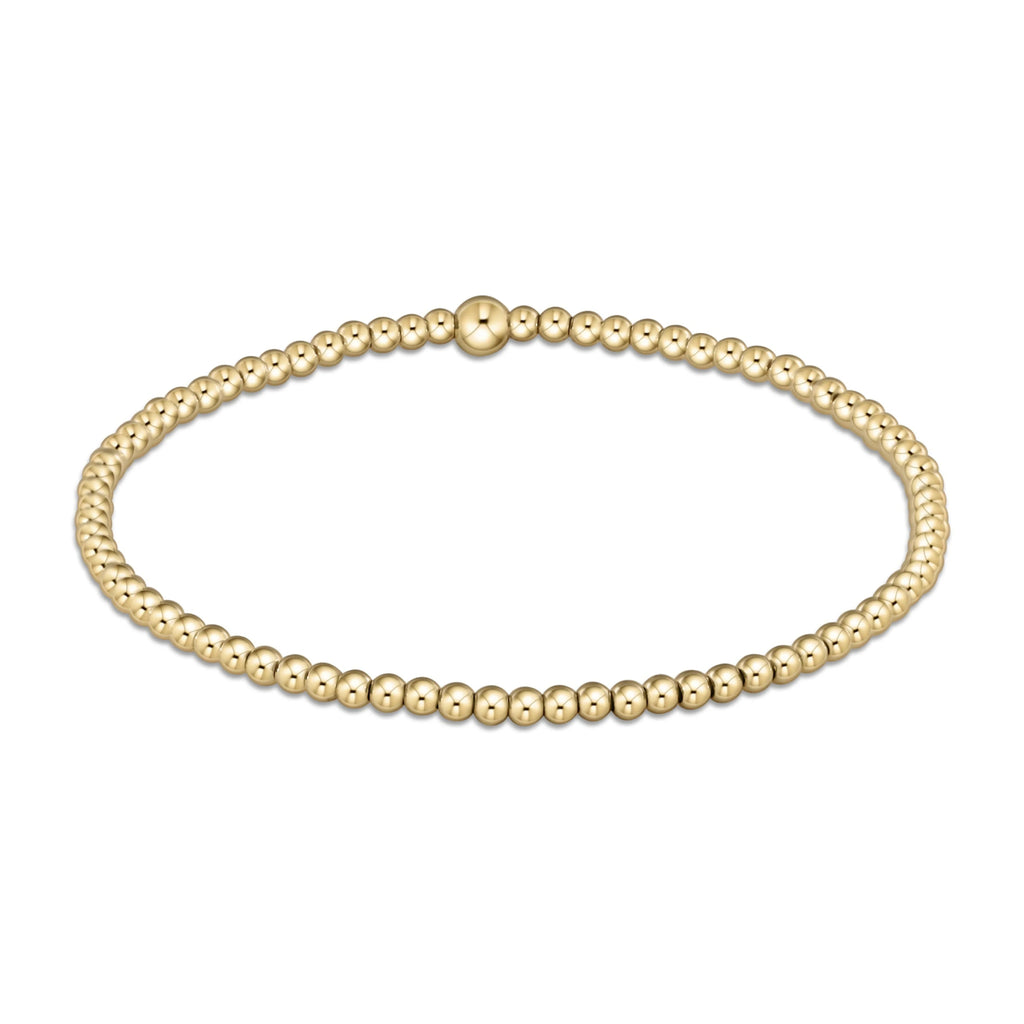 Classic Gold Bead Stackable Bracelet