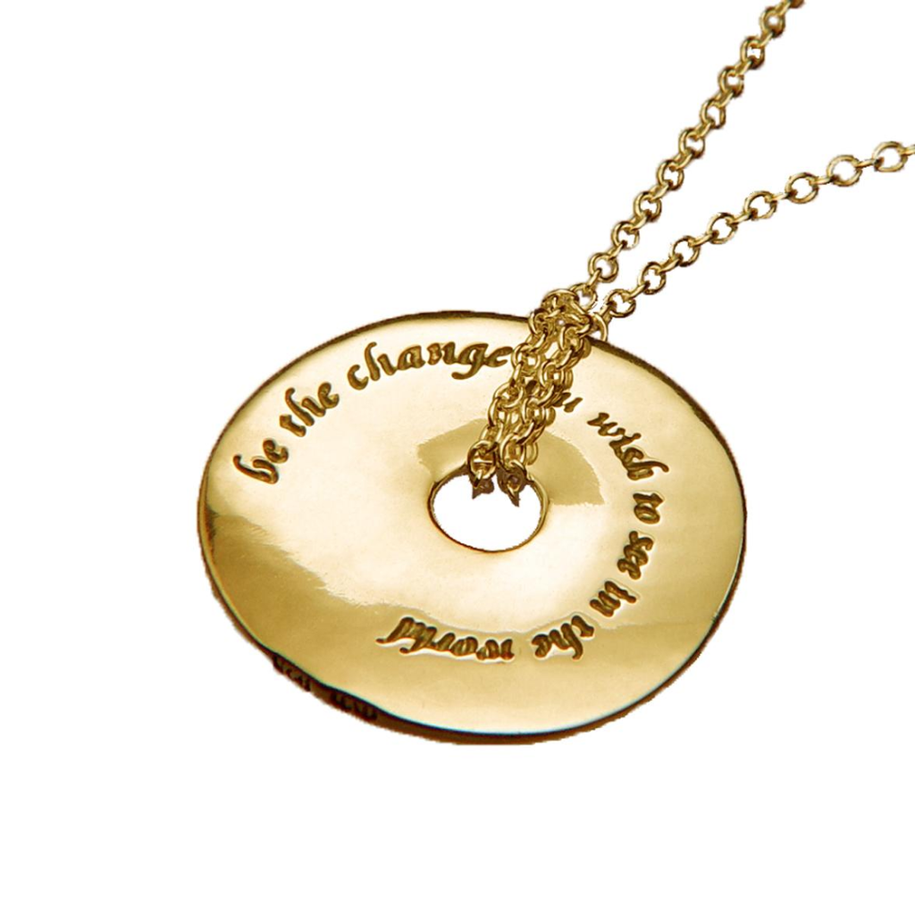 14K Gold Be The Change Necklace