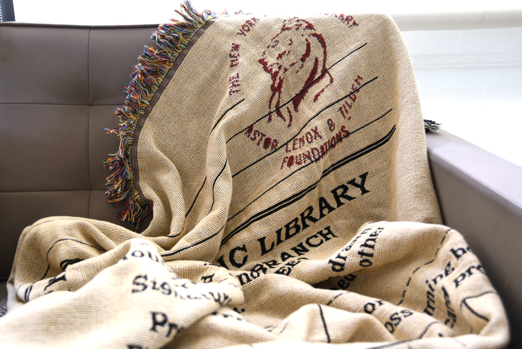 NYPL Library Card Blanket
