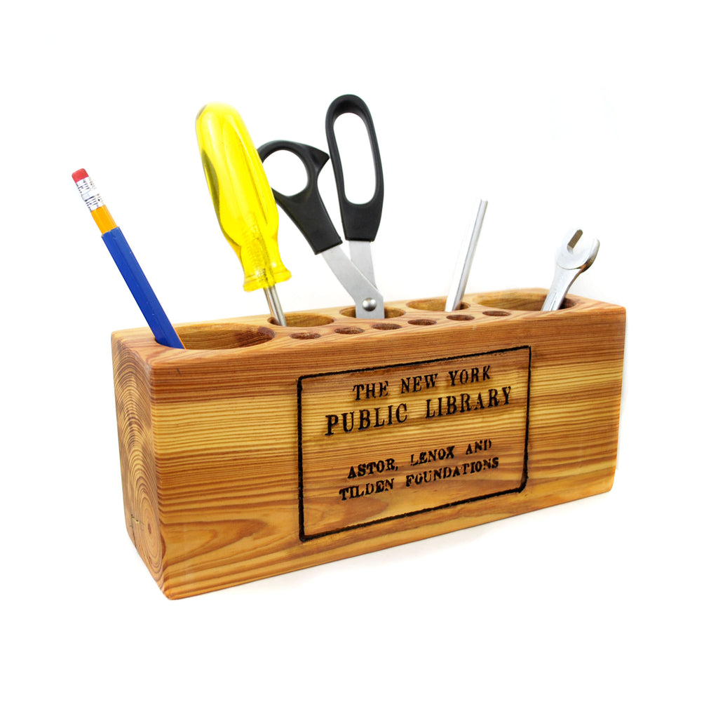 Large NYPL Library Stamp Desk Caddy - The New York Public Library Shop