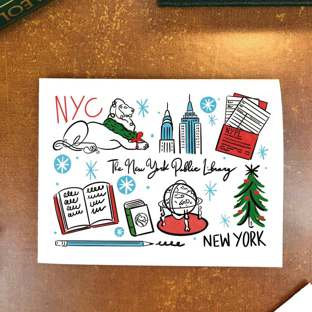 NYPL Holiday Cheer Printable Greeting Card