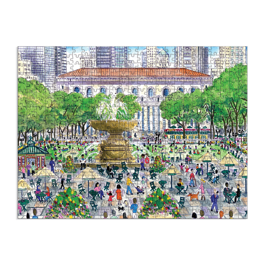 Springtime at The Library Double-sided Puzzle