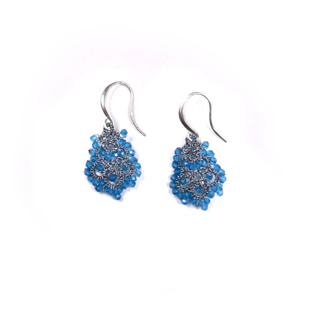 Lace Earrings: Apatite Dora