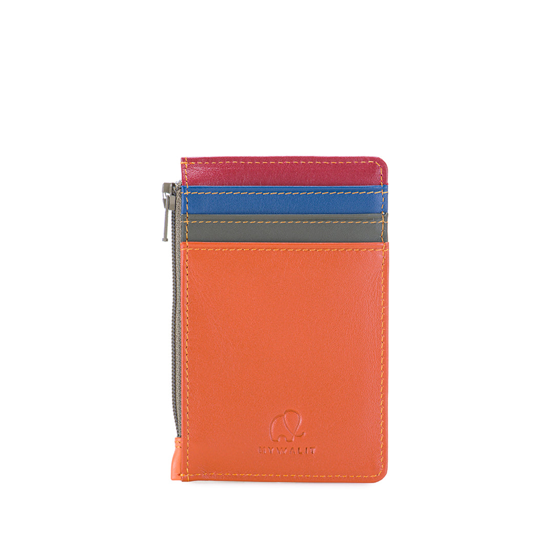 chanel blue card holder wallet