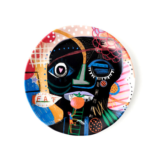 Jean-Michel Basquiat Melamine Plate | The New York Public Library Shop