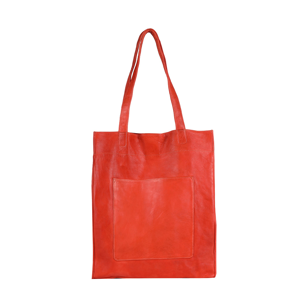 Leather Tote Bag: Margie