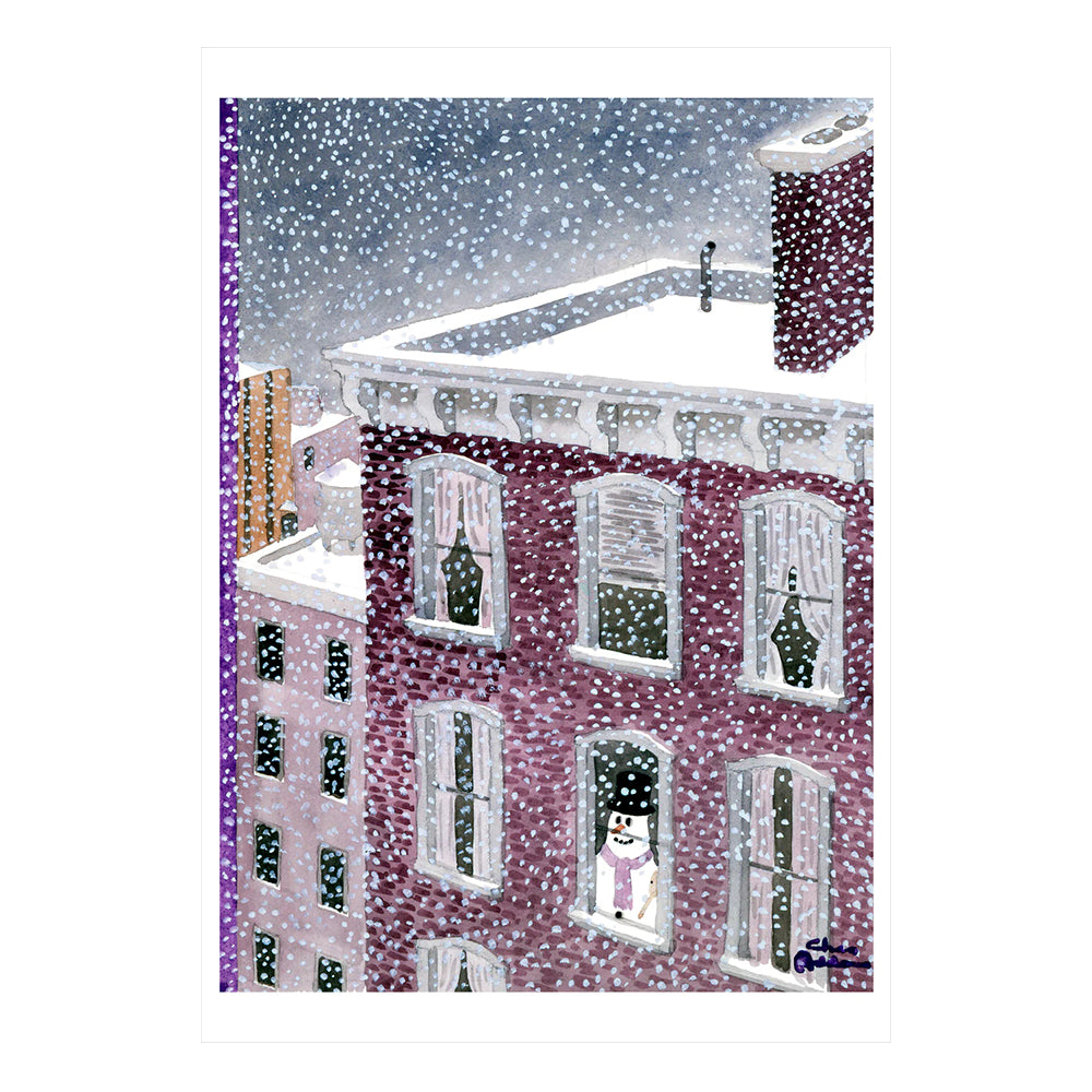 Charles Addams: Brownstone Snowman Holiday Boxed Cards