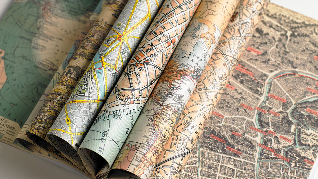 Gift Wrap Book: Maps