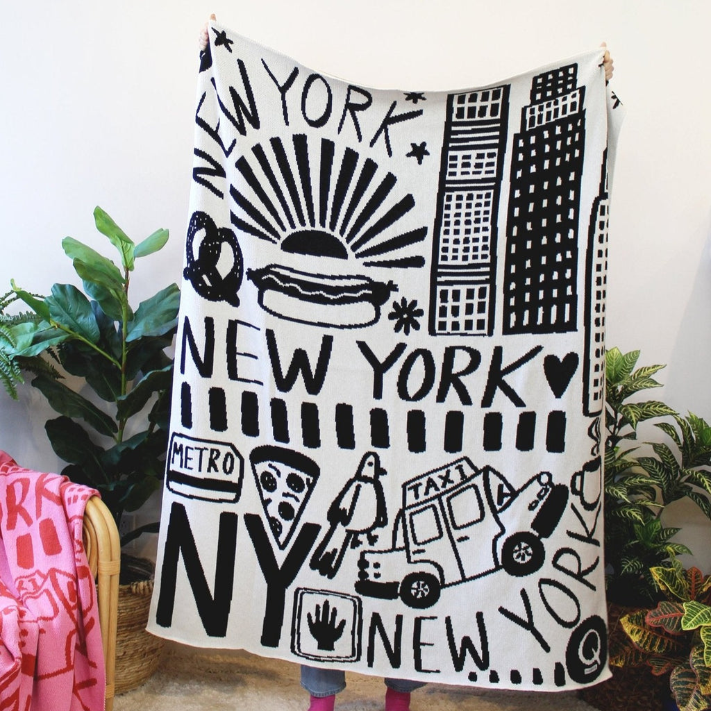 New York City Knit Blanket