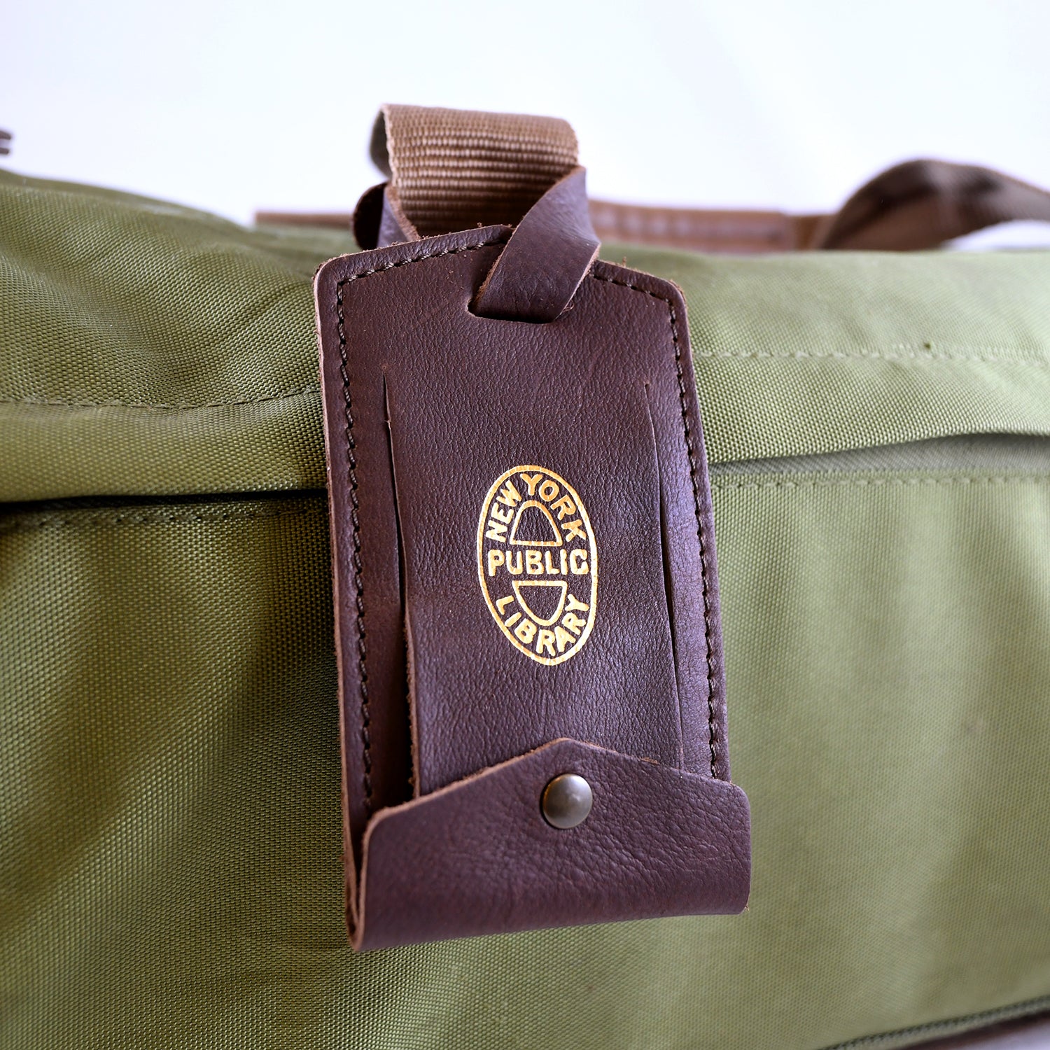 NYPL Leather Luggage Tag
