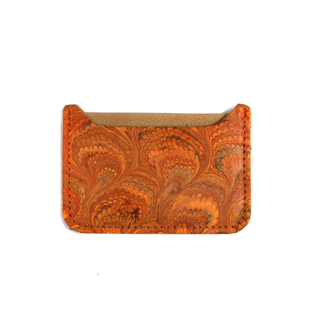 Peacock Leather Card Holder