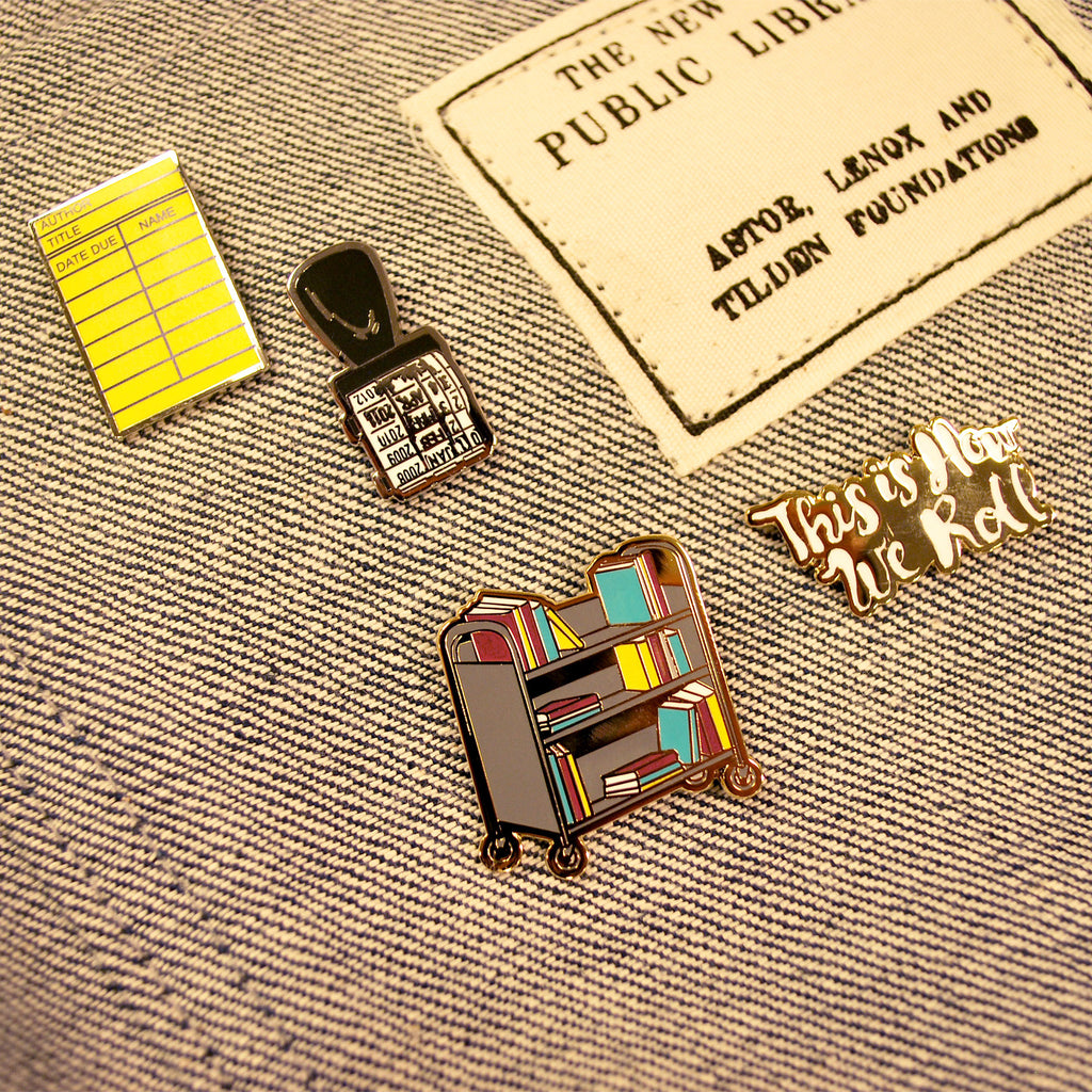 Book Cart Pin Set - The New York Public Library Shop