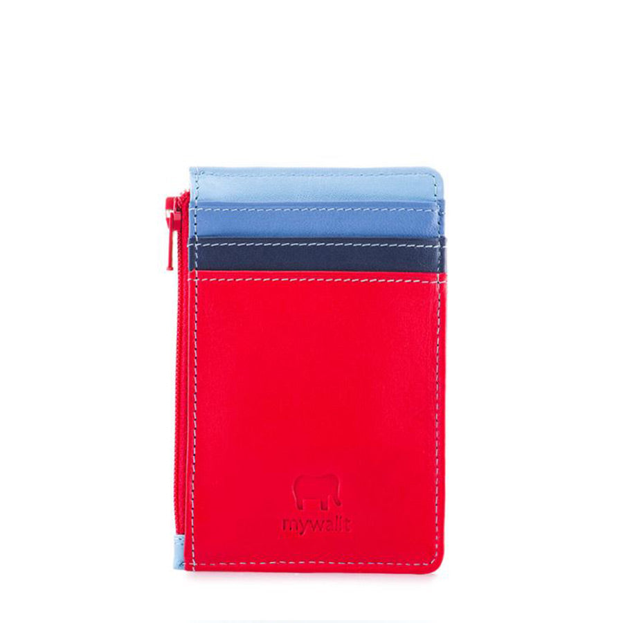 Credit Card Holder with Zipper Royal