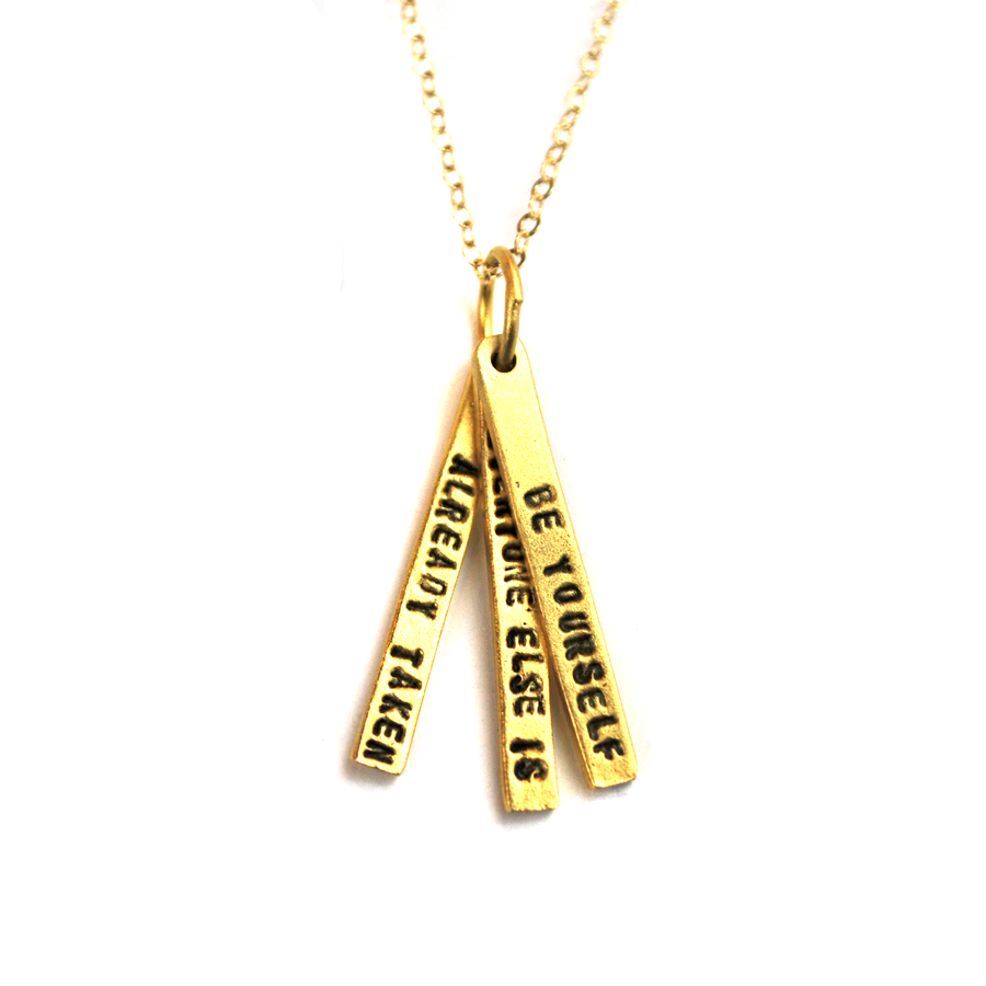 Oscar Wilde Quote Necklace - The New York Public Library Shop