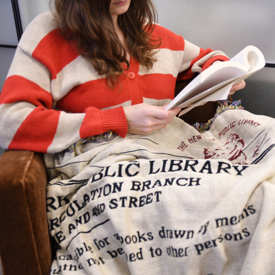 NYPL Library Card Blanket